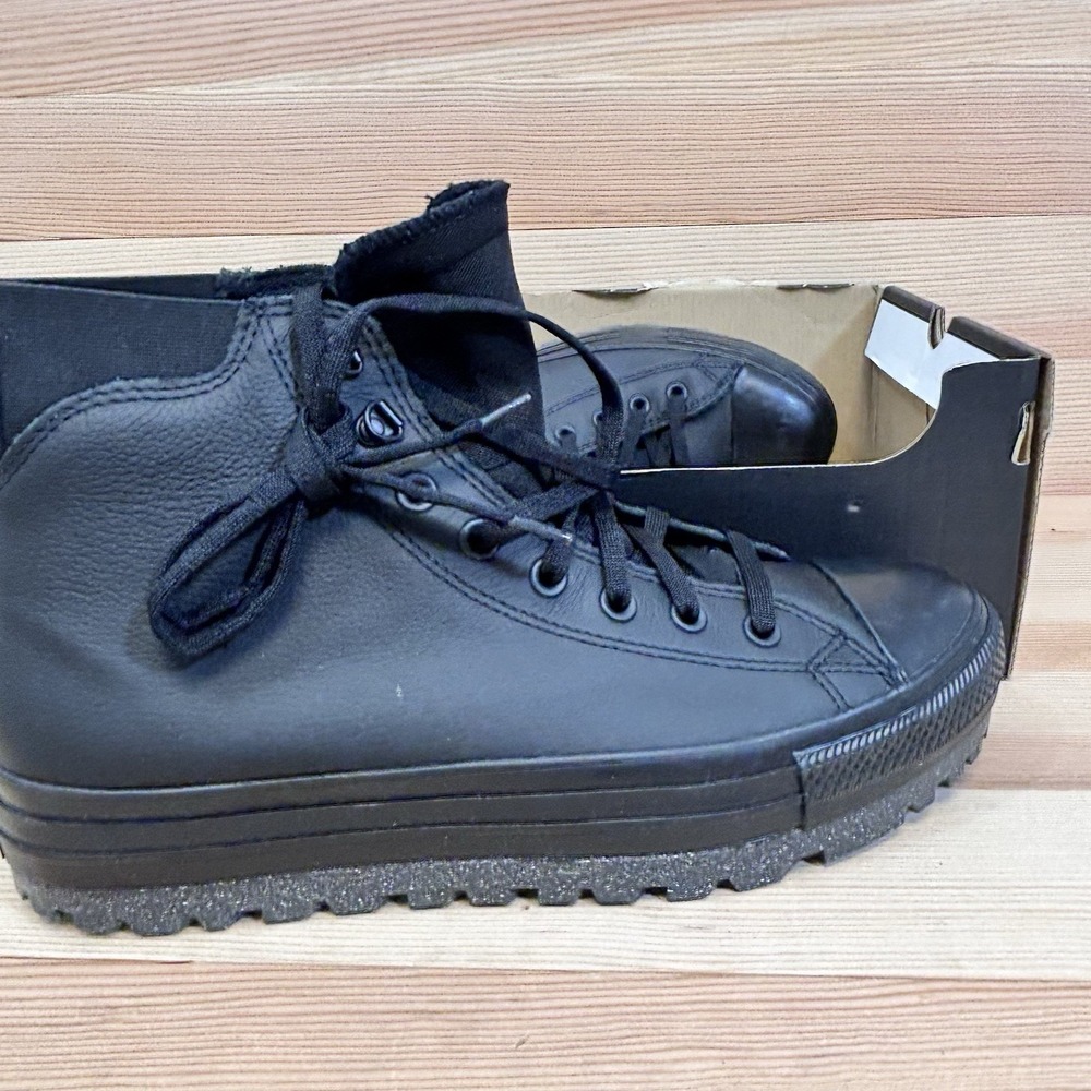 Converse Chuck Taylor All Star City Trek Black Waterproof Boot A04481C Men 10.5 - Picture 3 of 7